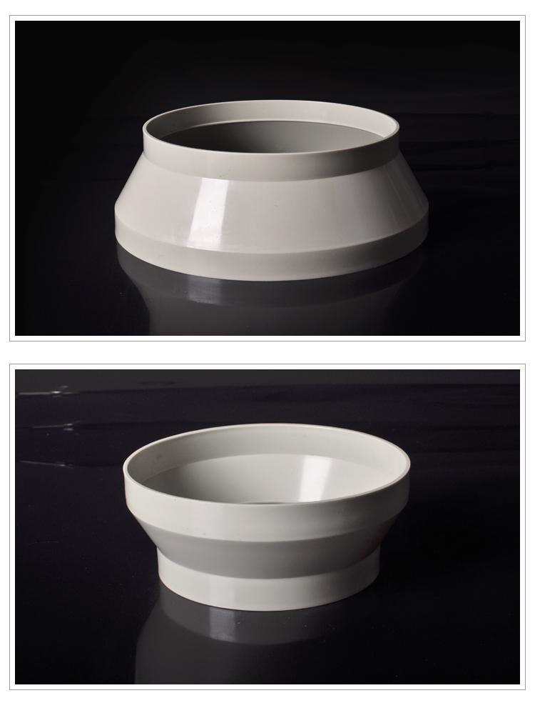 万益汇定制阻燃大小头pp变径大小头pp风管道转接头油烟机排烟管异径