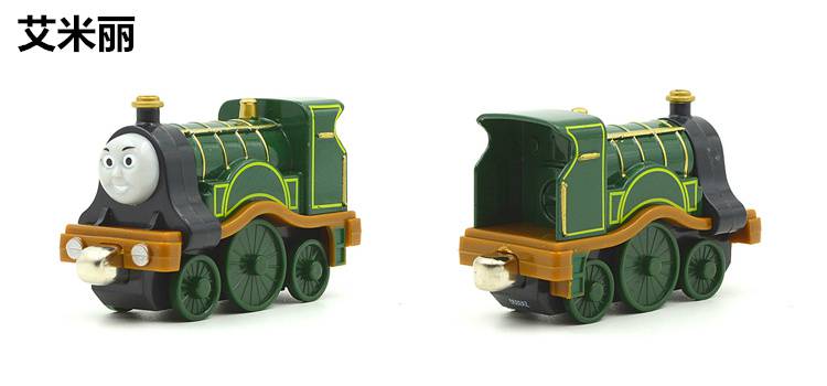 3个磁铁磁力连接托合金马斯小火车托比高登詹姆斯玩具 孔雀蓝 那维尔