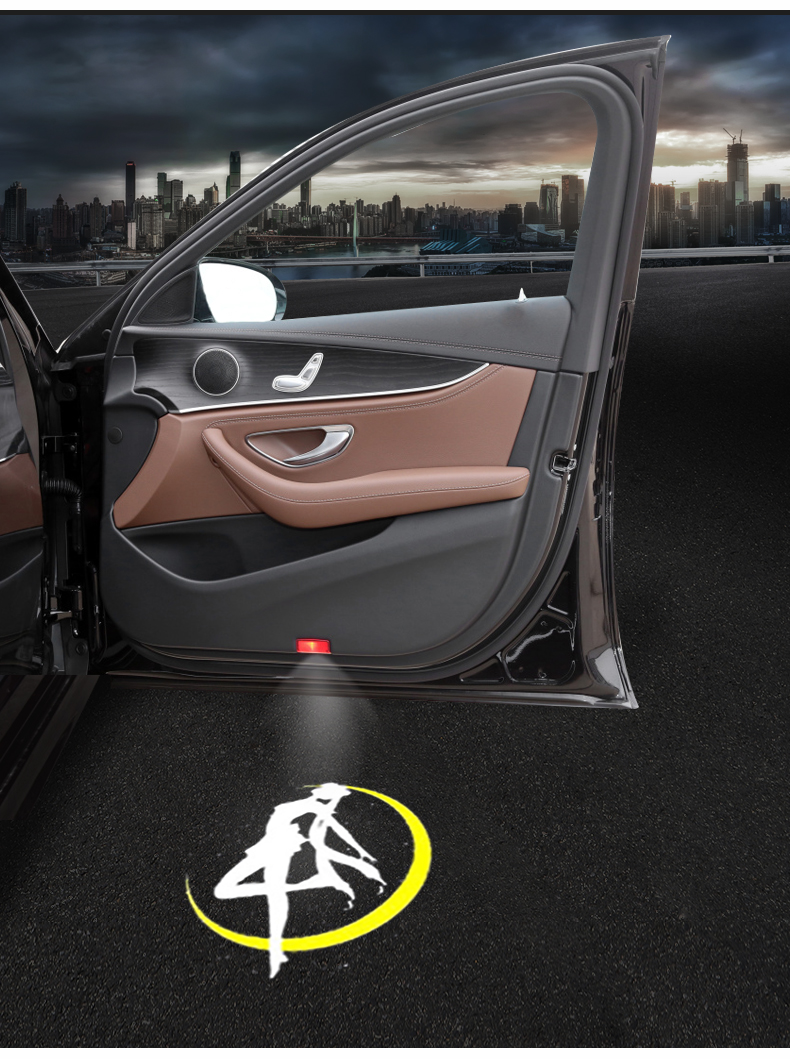 适用于奔驰迎宾灯e300l c260 c200l a200 glc260 glb车门投影镭射装饰