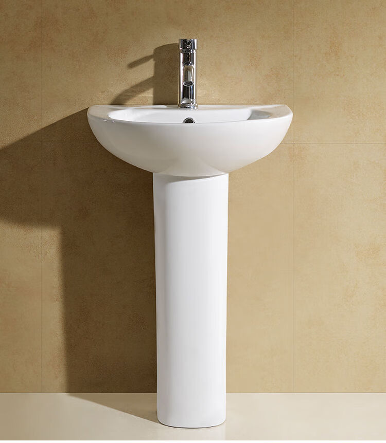 目赖美标立柱盆立柱洗手盆家用柱盆洗脸盆陶瓷柱式阳台洗面盆台盆定制