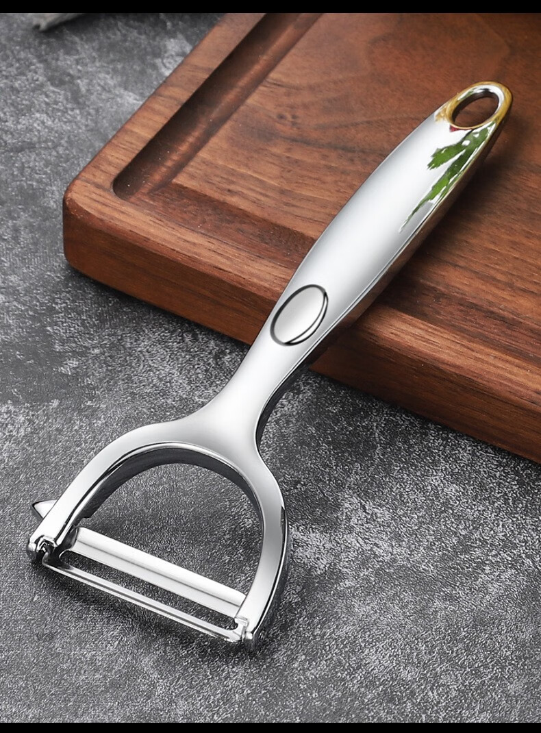 不易锈钢削皮刀土豆刮皮器苹果削皮器瓜果刨削皮刨子刮皮刀削皮刀锯齿