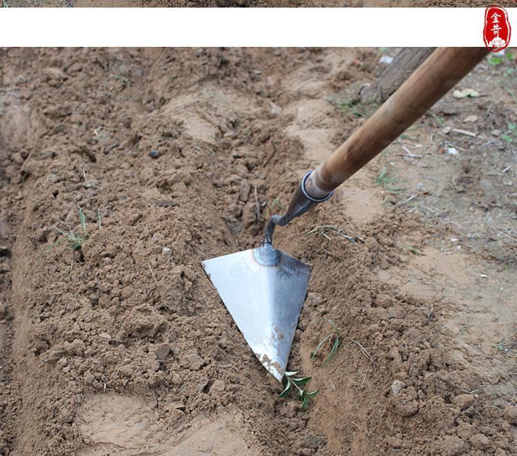 开沟机小型农用人工家用翻地松土开沟神器手拉犁锄草锄地开荒工具锰钢