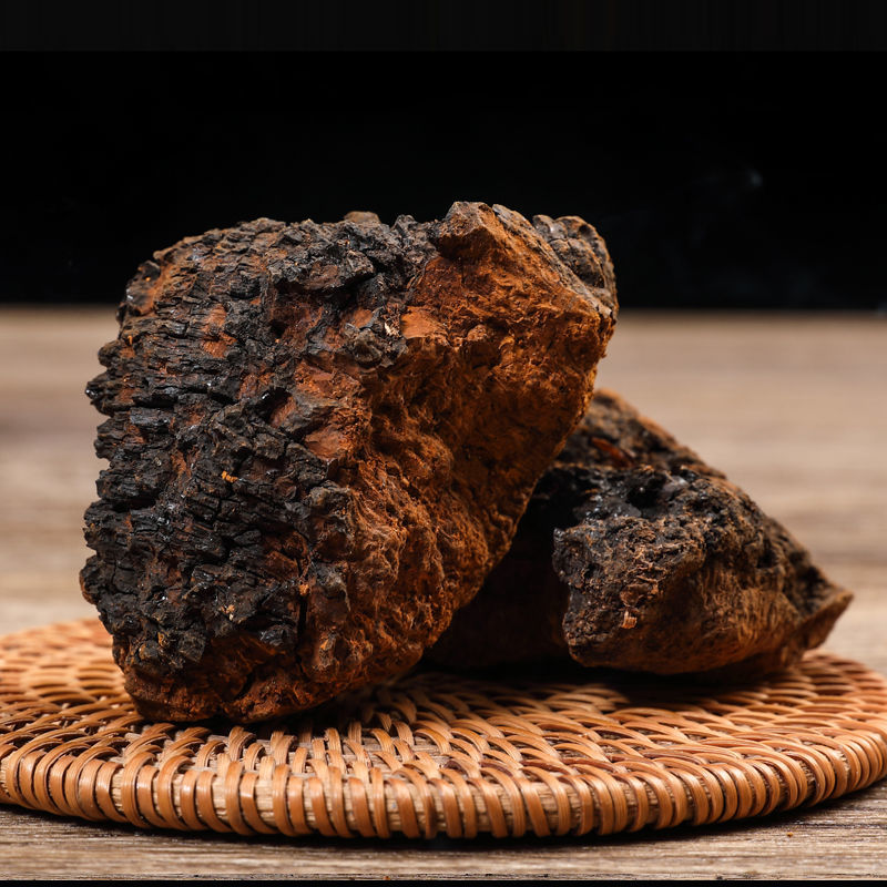 桦树茸野生俄罗斯白桦茸桦褐孔菌特级胰岛素黑金整块切块33年桦树茸2