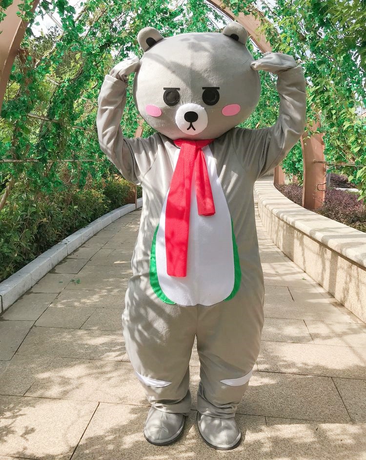 致仕zisiz网红熊人偶服装网红熊牵然熊卡通抖音同款开心熊表演跳舞