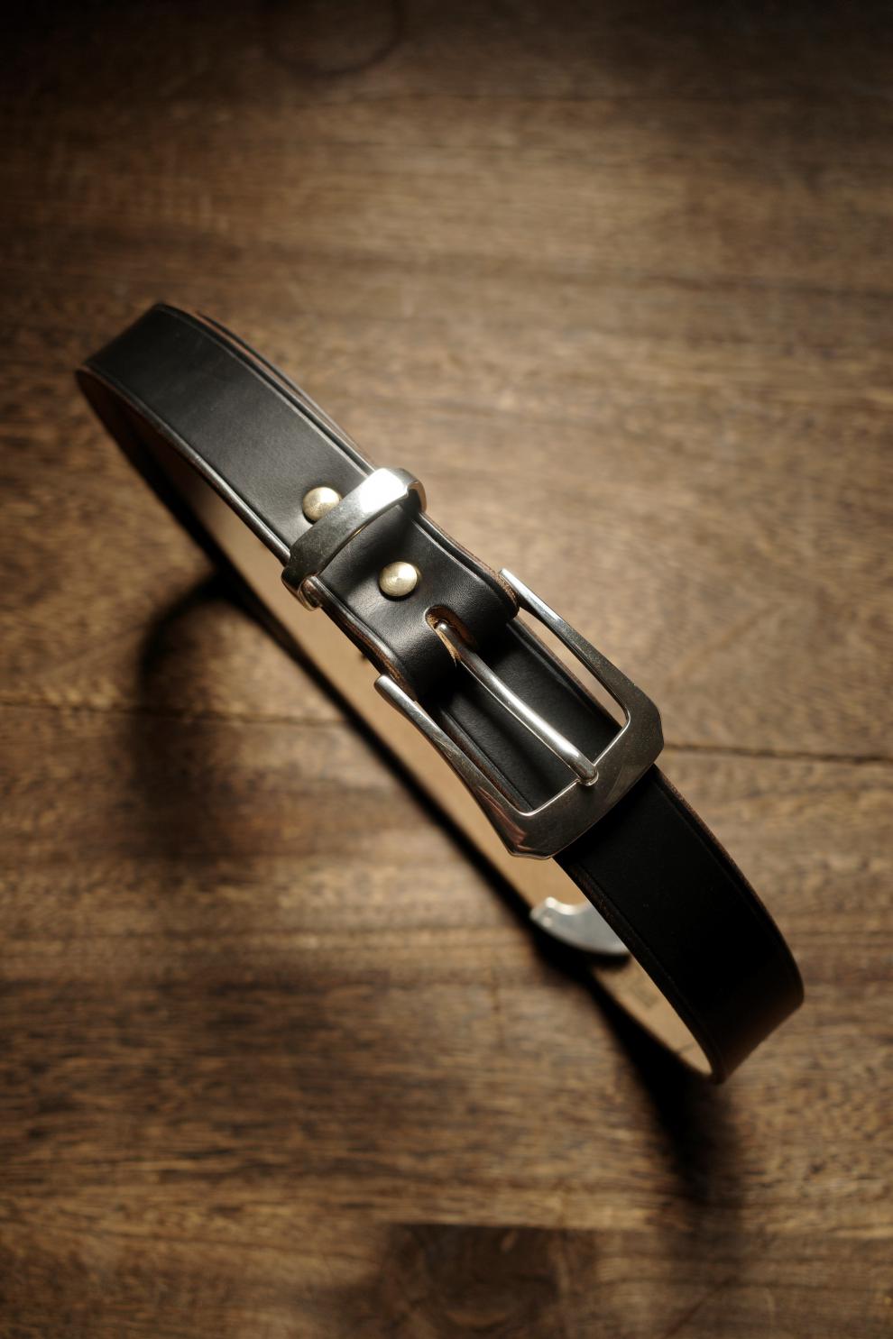 升级款 西部牛仔腰带美国霍尔文3cm美式复古骑兵三件套皮带绅士西部