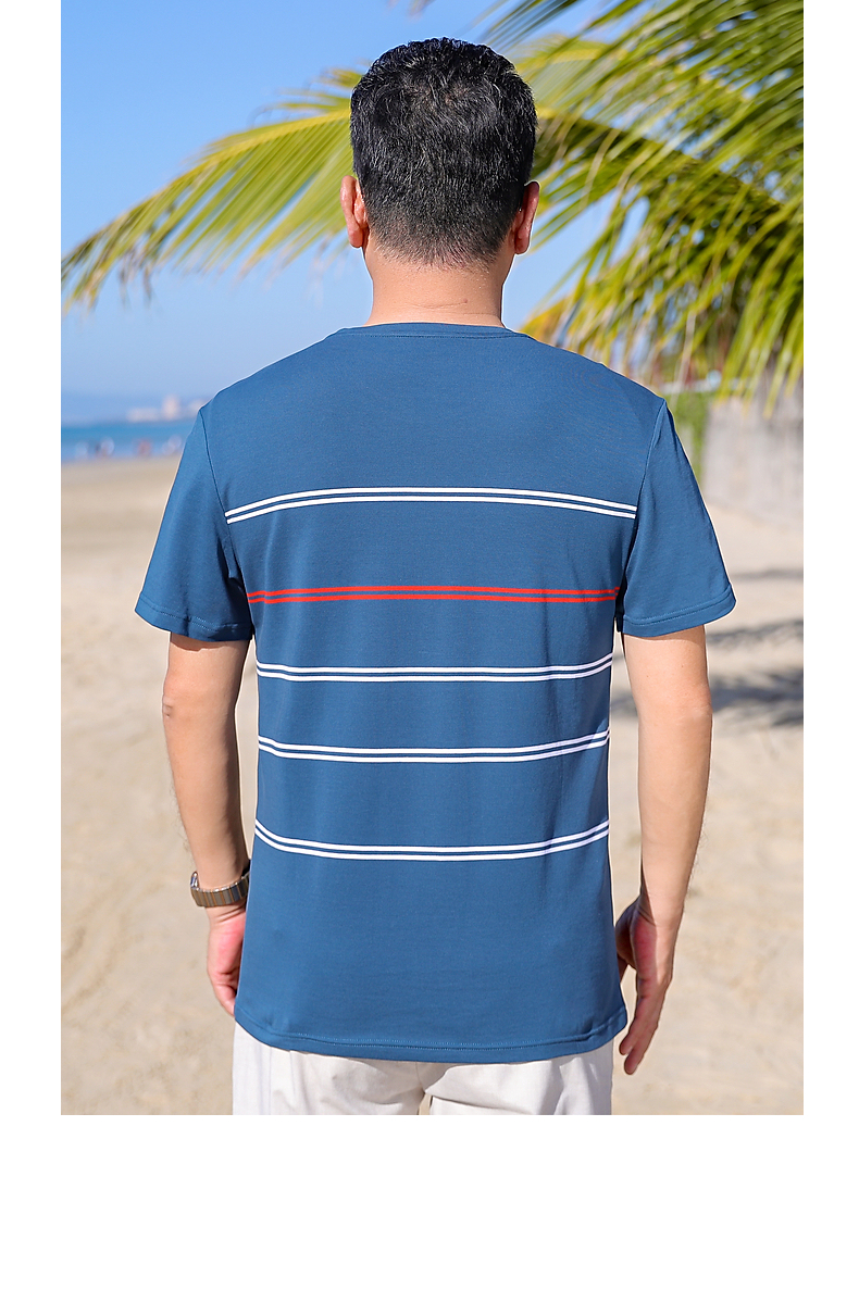 老爷车纯棉短袖t恤男新款中老年男装体恤衫圆领大码休闲中年男士爸爸