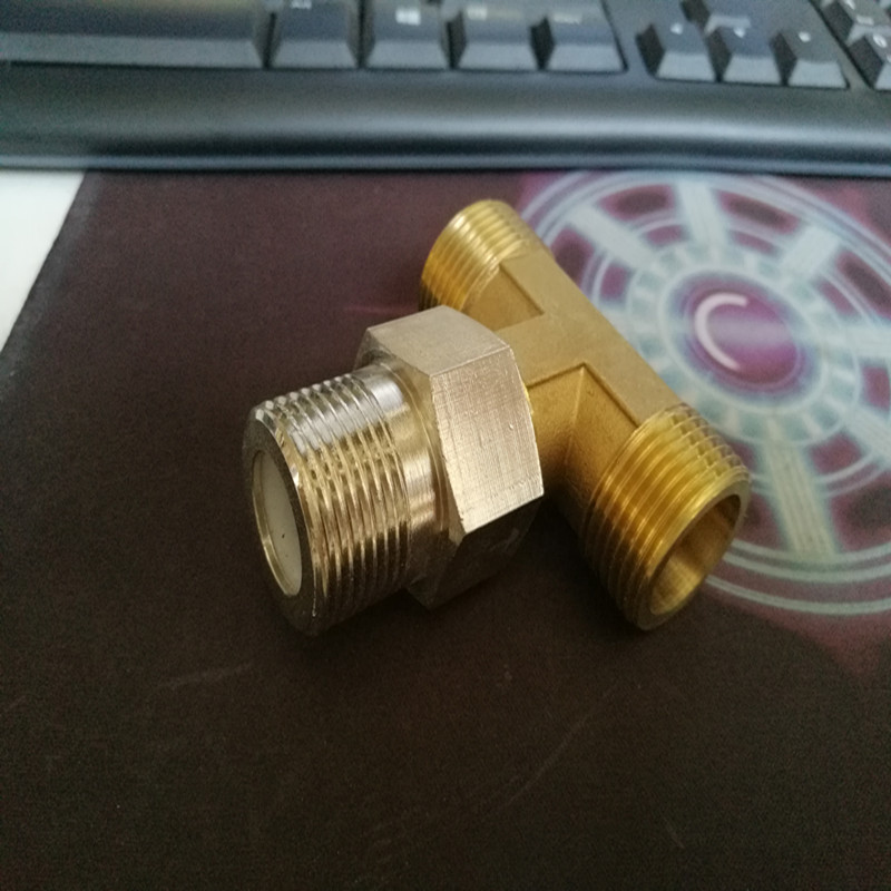 燃气热水器单向阀6分dn20燃气热水器带单向阀三通接头外丝三通止逆阀