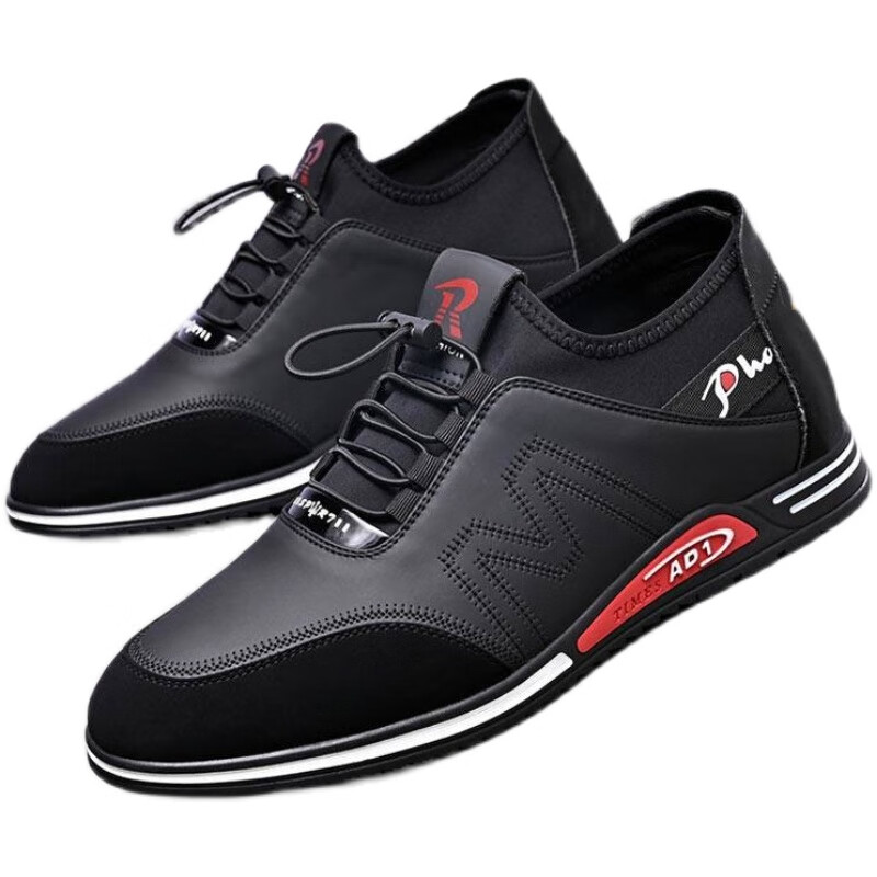 歌赛尔飞行员皮鞋内外皮缓震鞋8097隐形增高男鞋加绒