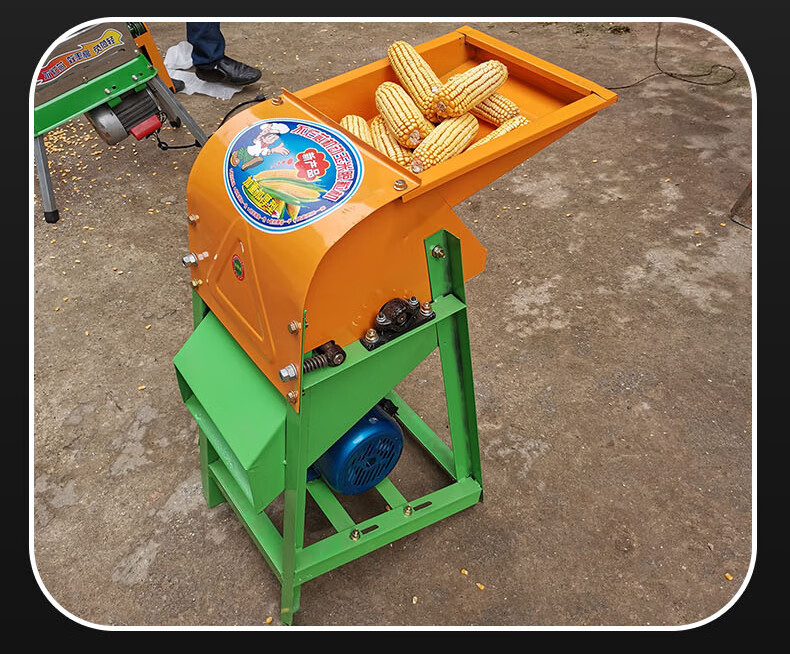 玉米粒机器大型电动打包谷棒子苞米机定制 大口单筒脱粒机 单机器