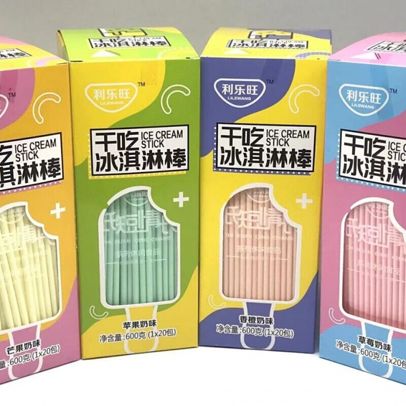 利乐旺cc乐干吃冰淇淋cc棒80后怀旧食吸吸糖 冰淇淋棒20包带盒【图片