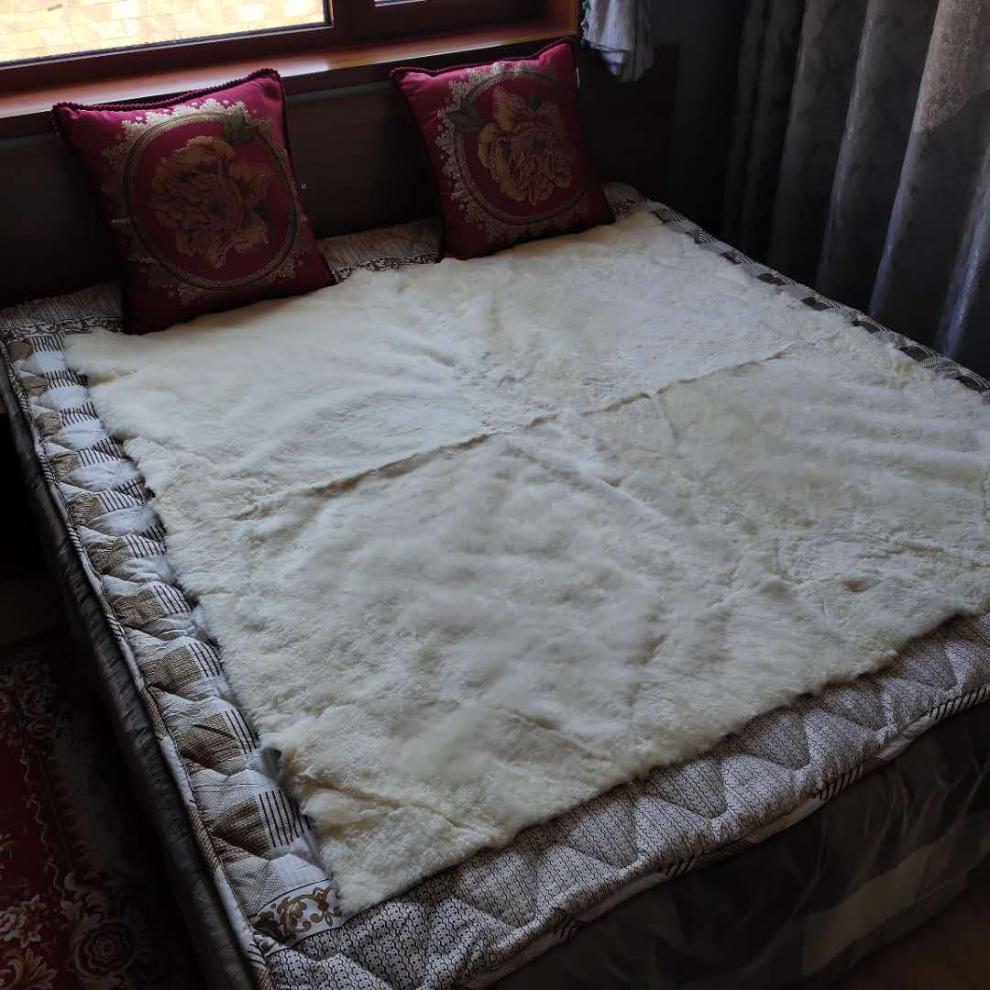 羊皮褥子皮毛一体铺垫褥子羊皮褥子褥子保暖防潮羊毛褥子单人皮毛一体