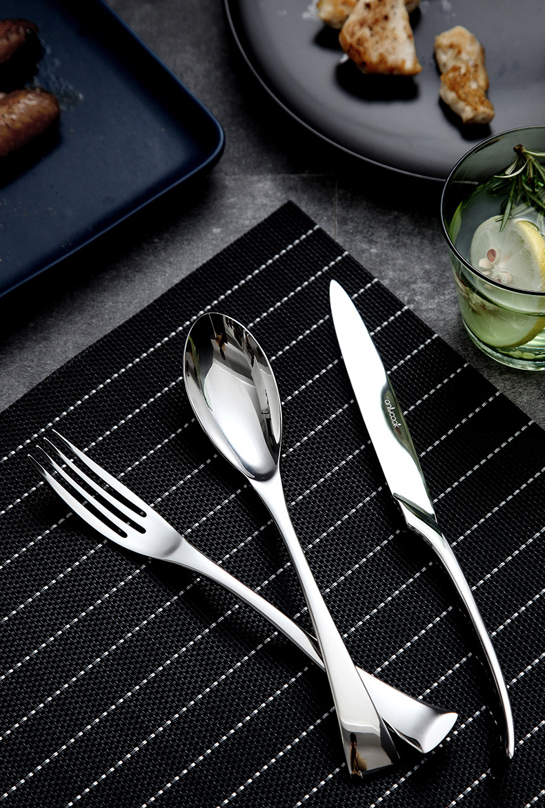 鑫伟鼎西餐餐具304不锈钢刀叉套装牛排刀叉勺三件套刀叉二件套刀叉勺3