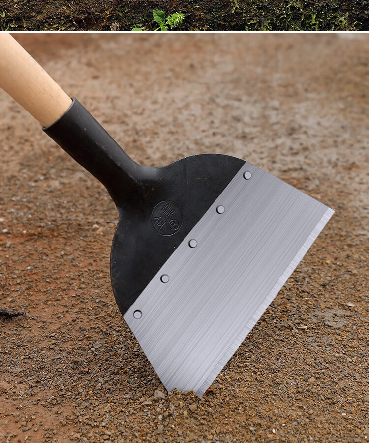 清猪粪锹墙面猪圈清洁神器铲子 掌柜定制19公分平铲单头 实木柄【图片