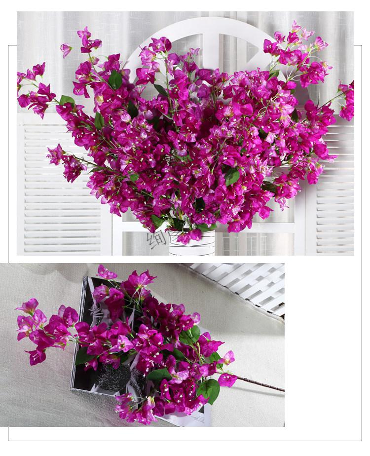 花仿真花家居客厅摆设落地装饰绢花婚庆造景爬藤 新款紫色【图片 价格
