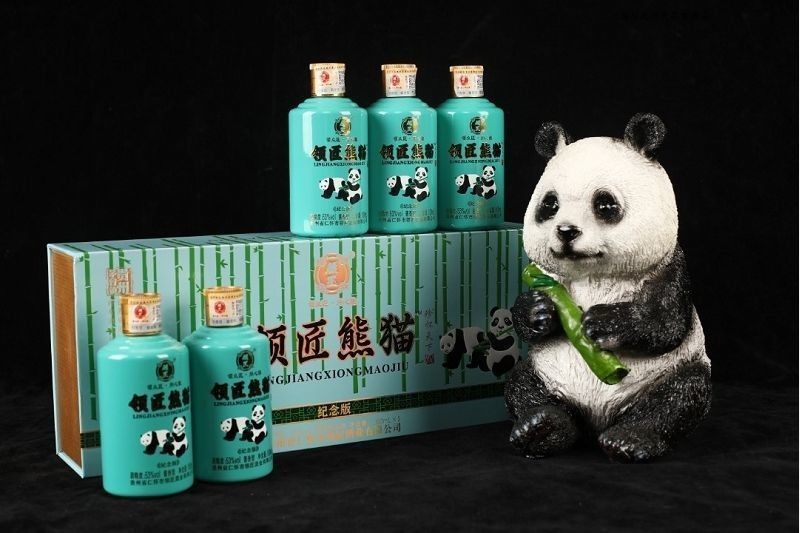 经典贵州【领匠】镇熊猫酒53度酱香型白酒礼盒装- 单瓶装(不建议)