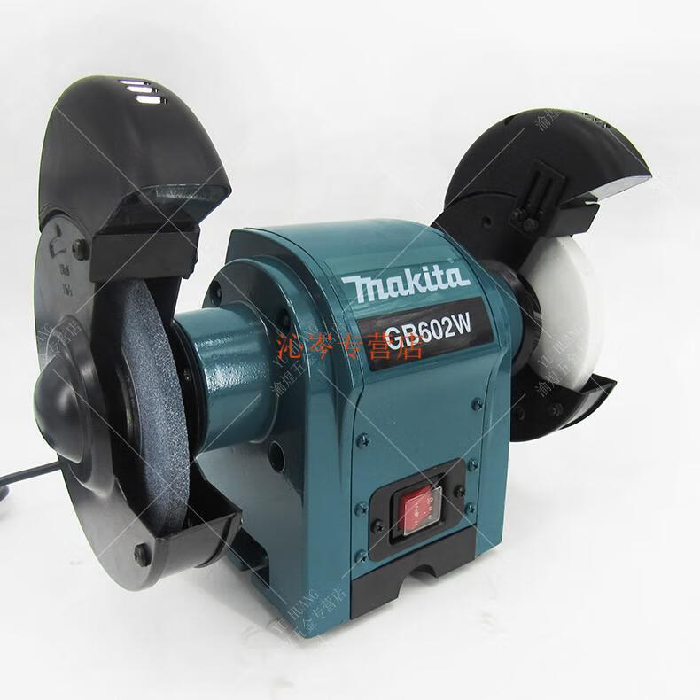 日本牧田makita砂轮机工业级工厂家用多功能电动磨刀机台式抛光机多用