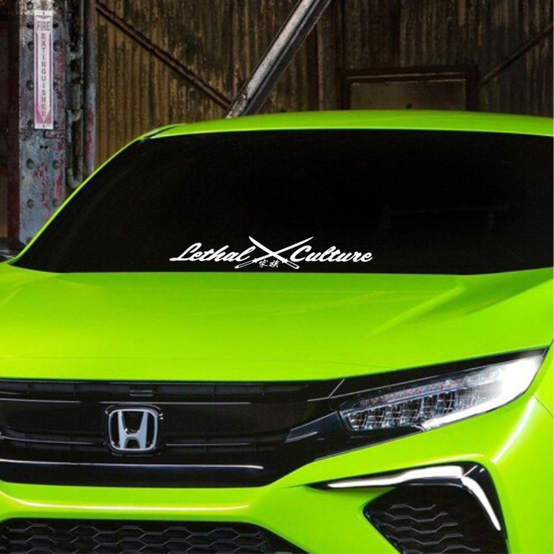 jdm改装车贴创意贴日本黑武士前档贴拉花后挡风车窗玻璃家族贴纸家族