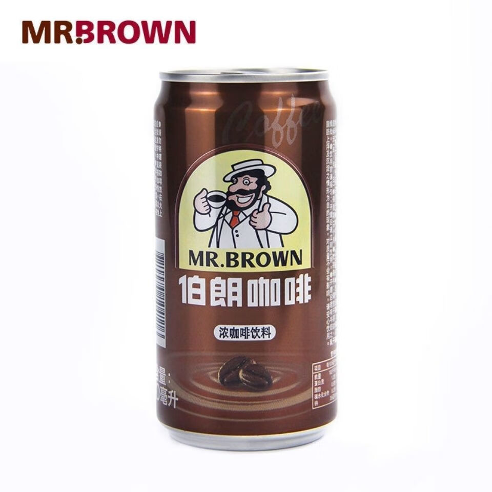 伯朗挂耳咖啡伯朗咖啡蓝山卡布奇诺原味即饮咖啡饮料240ml罐越南进口