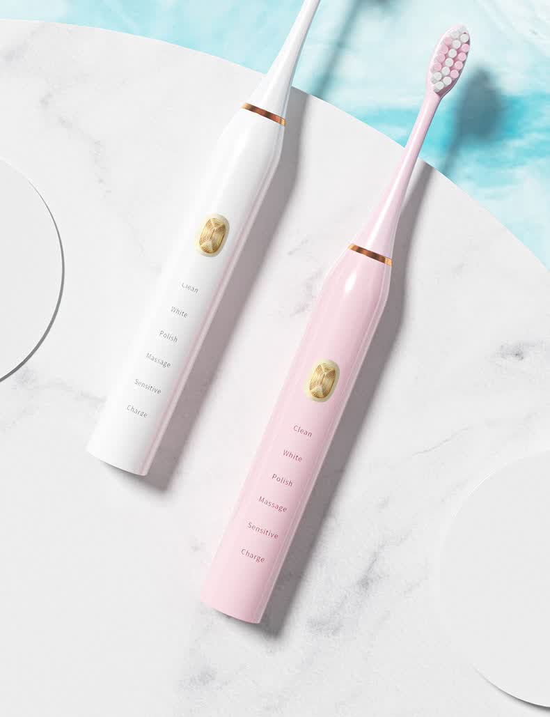 kinseibeauty金正电动牙刷成人家用usb充电式声波软毛男女防水情侣