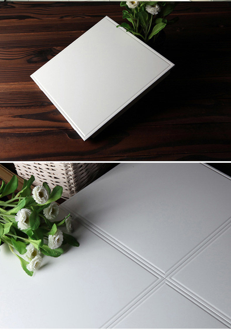 集成吊顶铝扣板300300纯白加厚厨房卫生间客天花板全套材料自装07mm