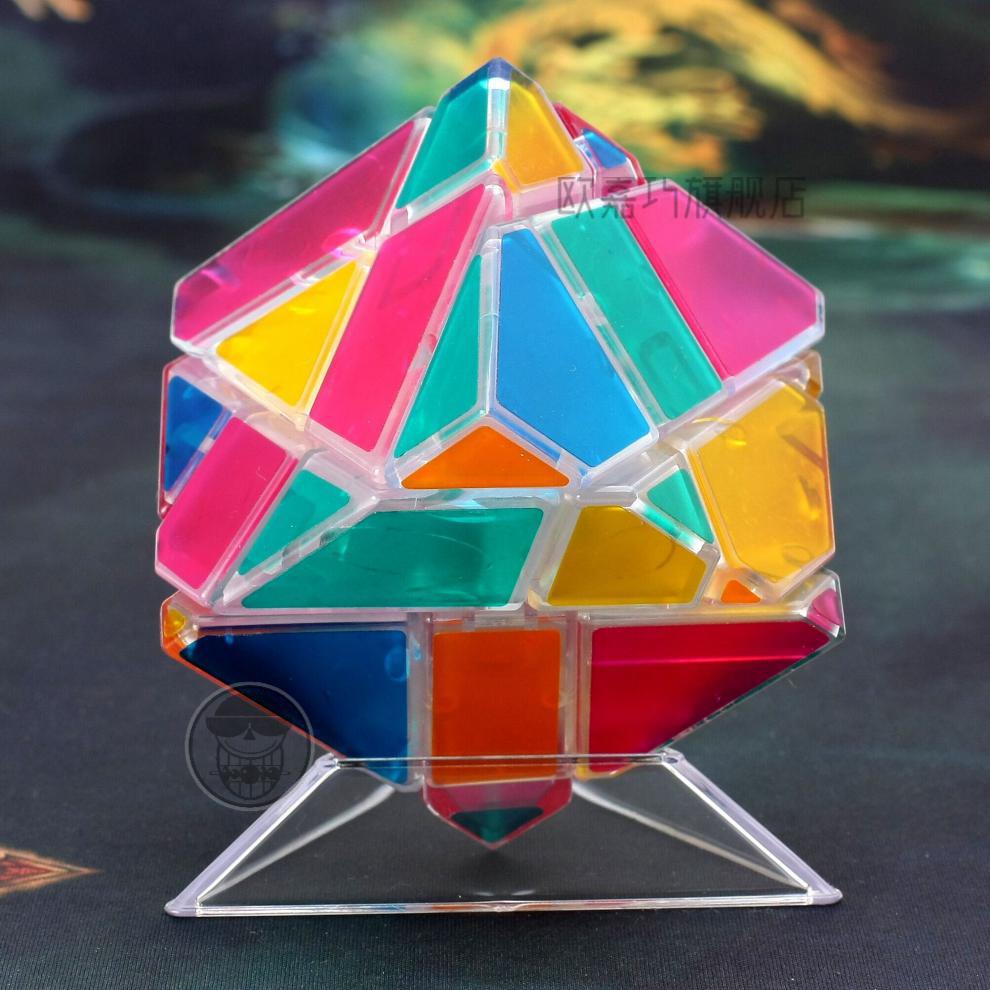 烧脑难3三阶鬼魔魔方方寸碳纤维异形魔方顺滑学生儿童玩具 三阶碳纤维