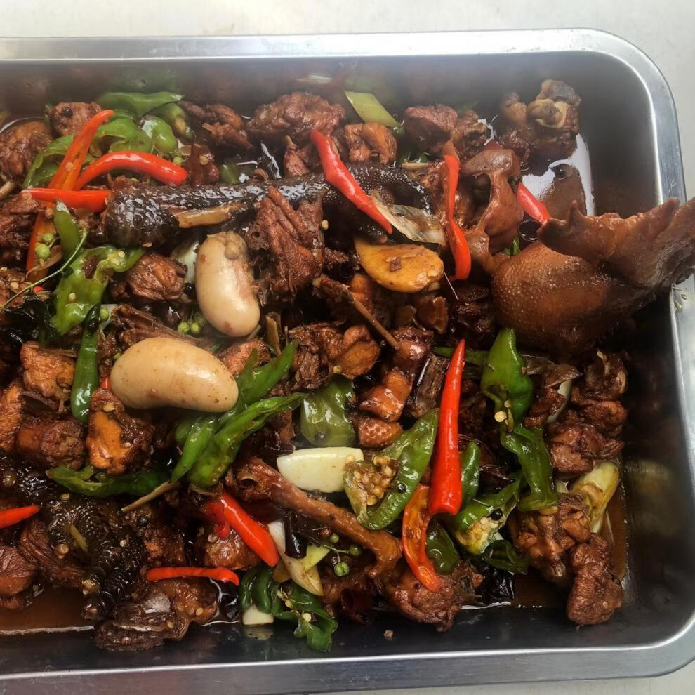 临沂炒鸡辣子鸡蒙山好味道炒鸡草鸡走地鸡笨鸡现杀现炒真空包装 煎饼5