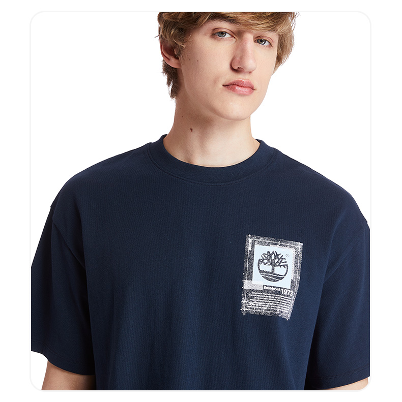 timberland添柏岚短袖男2022春季新款户外运动服休闲上衣圆领半袖t恤