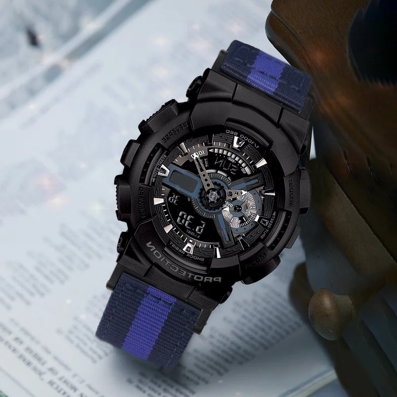 适配于csio卡西欧gshock小方块帆布表带dw5600g700dw8700手表带宓蝶