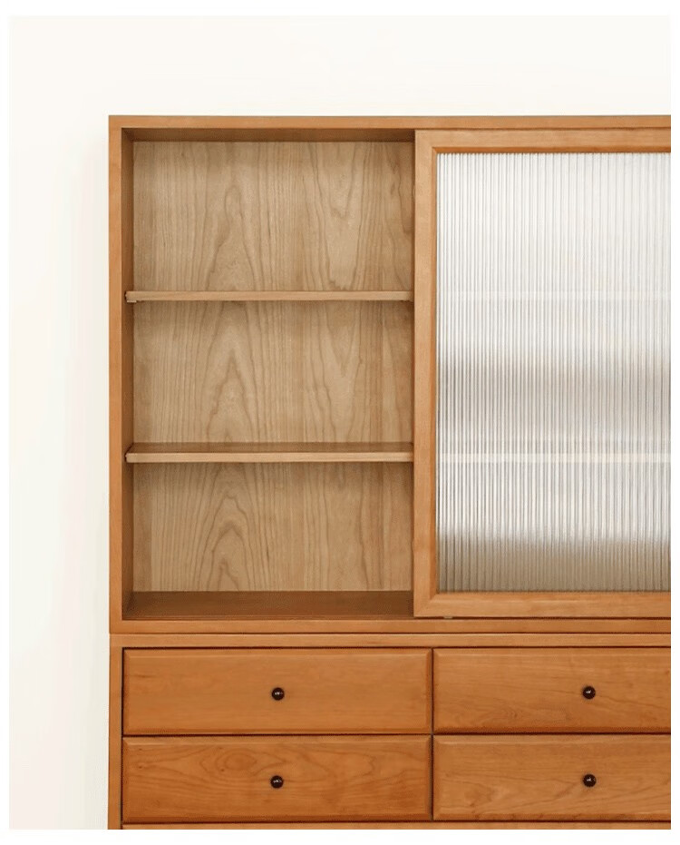 樱桃木实木储物柜收纳玩具展示柜书柜餐边柜客厅卧室组合柜子魔方b