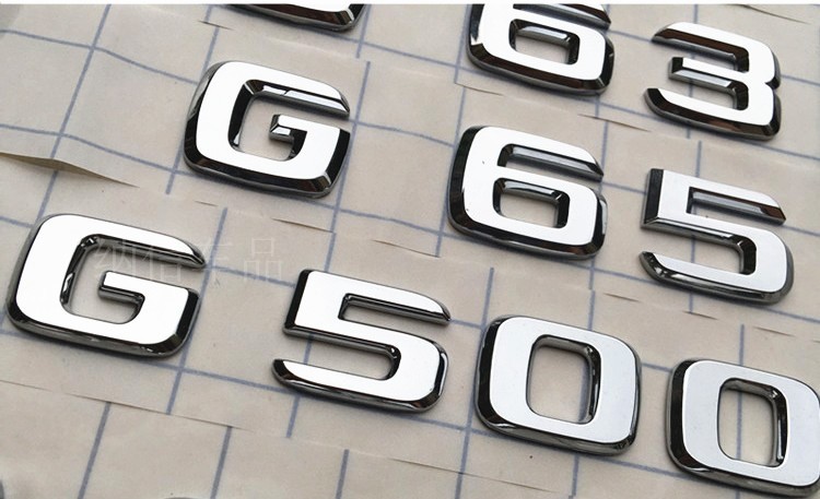 【g级字母标】21款奔驰g级车标g500 g63 g350 amg g65车贴标v8侧标尾