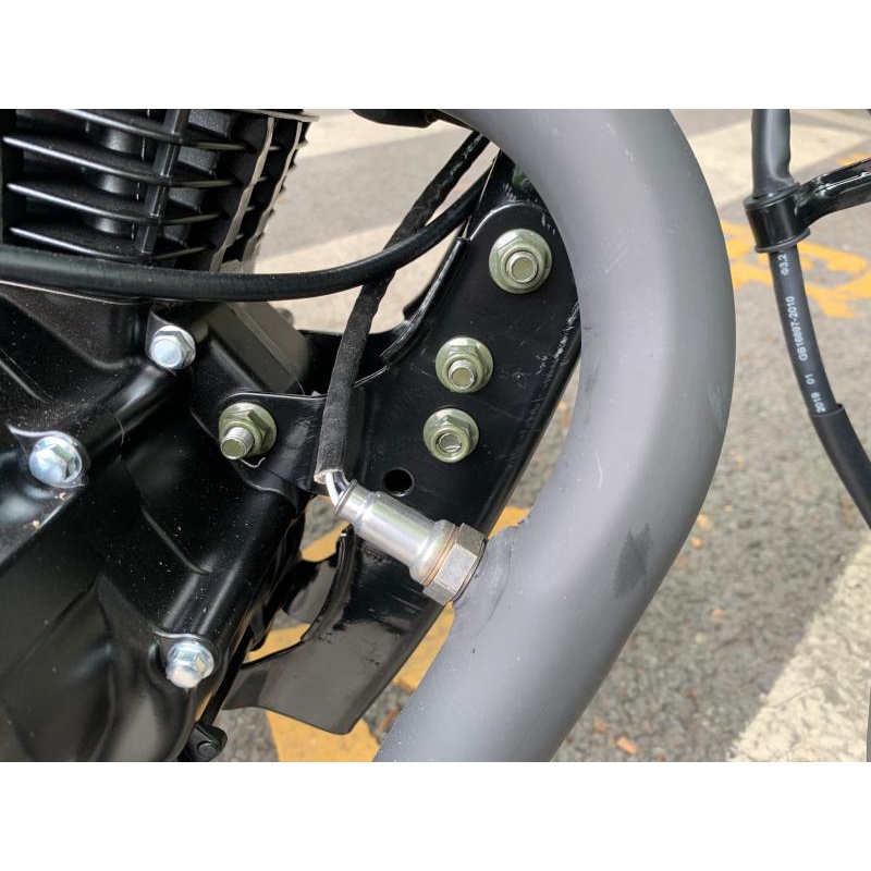 适配银钢yg150-22e/22d国四小迷你摩托车配件消声器排气管总成 黑色