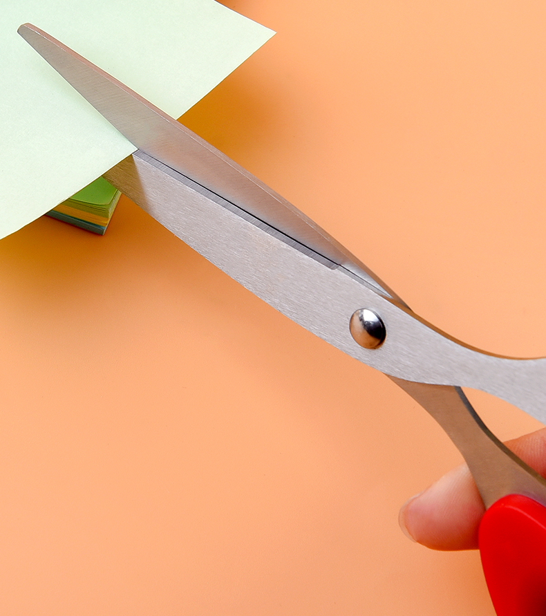 晨光剪刀学生手工剪纸刀便捷式办公用品不锈钢美工无尖圆头安全大号