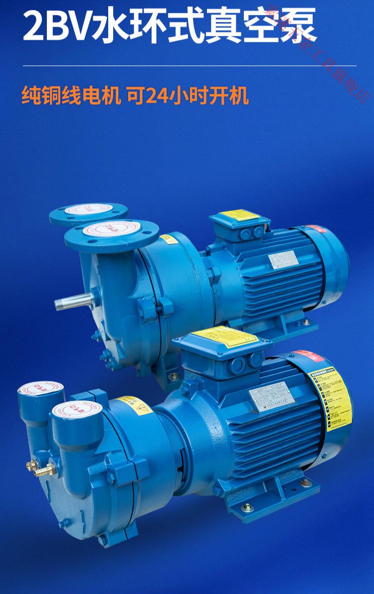 2bv水环式真空泵工业用抽气泵循环水真空泵负压泵高真空配件 2bv2071
