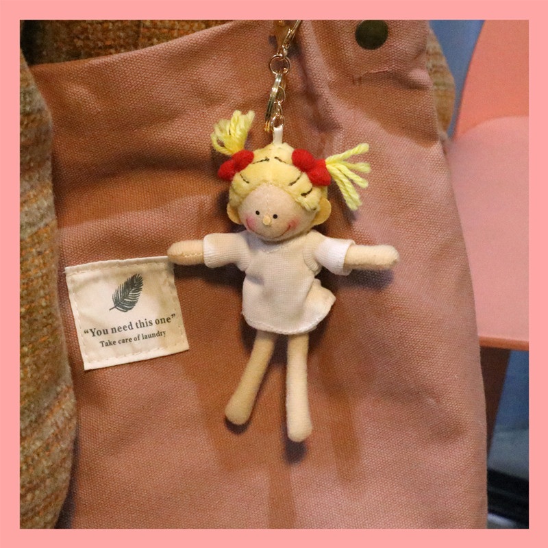 新品儿童书包挂件可爱coco酱小女孩公仔包包挂件网红少女心毛绒书包