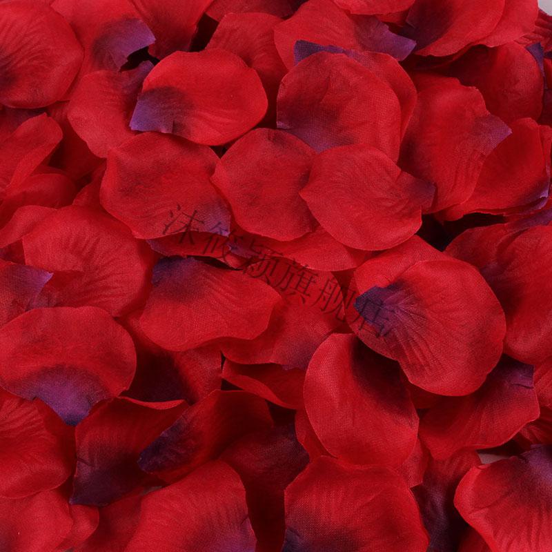 情人节礼物撒花瓣 无纺布仿真婚庆玫瑰花瓣t台结婚房ktv手撒花生日求
