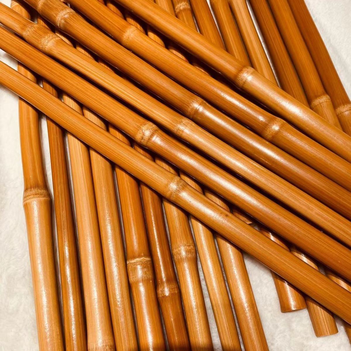 实心玉竹把件实心竹棍教鞭高抛多节长棍文玩竹雕实心精抛细磨多节38cm