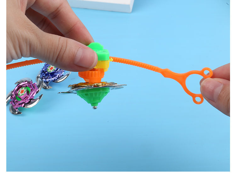 不舍天真拉尺陀螺儿童陀螺旋风战斗陀螺拉尺合金陀螺幼儿园小玩具夜市