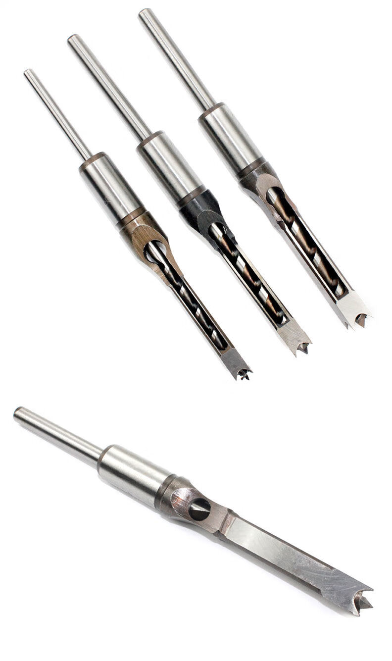 方形开孔器木工方孔钻头开孔器钻头方眼钻钻心j6mm方孔钻一套