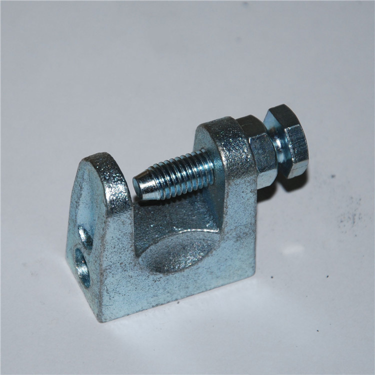 铸铁老虎卡 方形老虎牙镀锌虎口夹 c型钢吊件工字钢管夹 开口卡箍