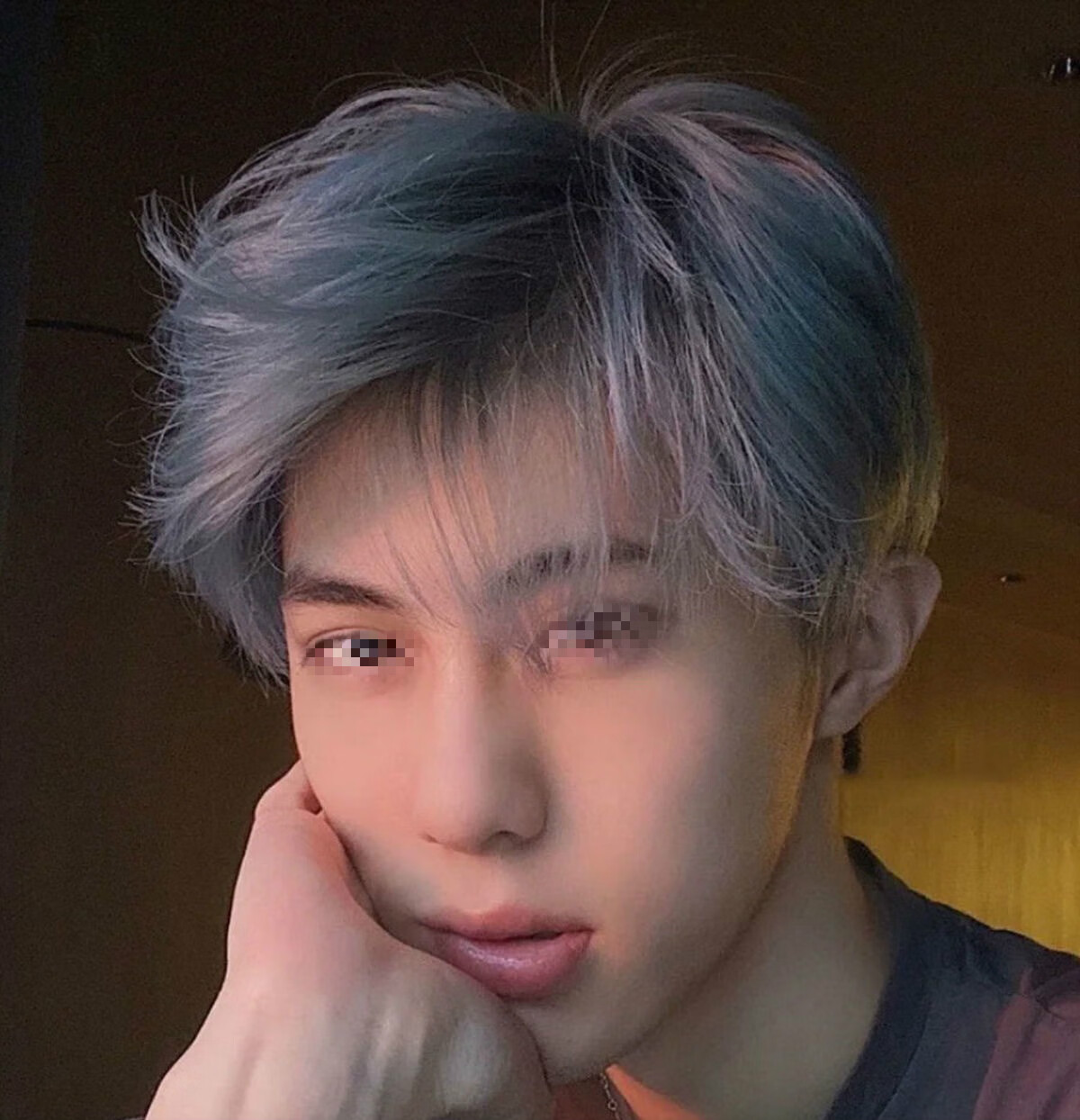 染发剂膏男士薄藤紫色樱花粉蓝灰色海洋蓝显白染发剂薄藤紫8度男生显