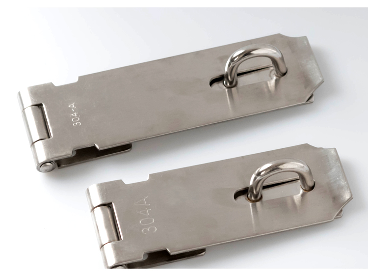 简易木门家用抽屉锁加厚不锈钢门栓门鼻子3寸不锈钢锁扣20130mm挂锁钢