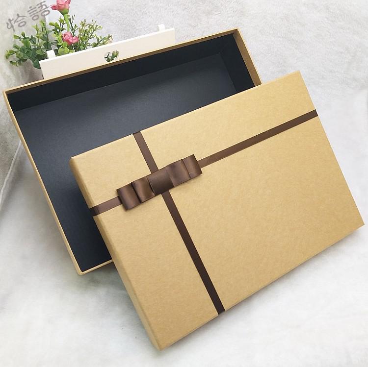相框纸盒大灰色长方形相册相框礼品盒4纸盒衬衫书本包装钱包丝巾盒