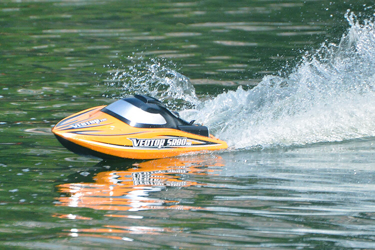 澜郜欧兰斯高速遥控船模无刷动力大马力快艇可自翻水冷赛艇系列 桔色