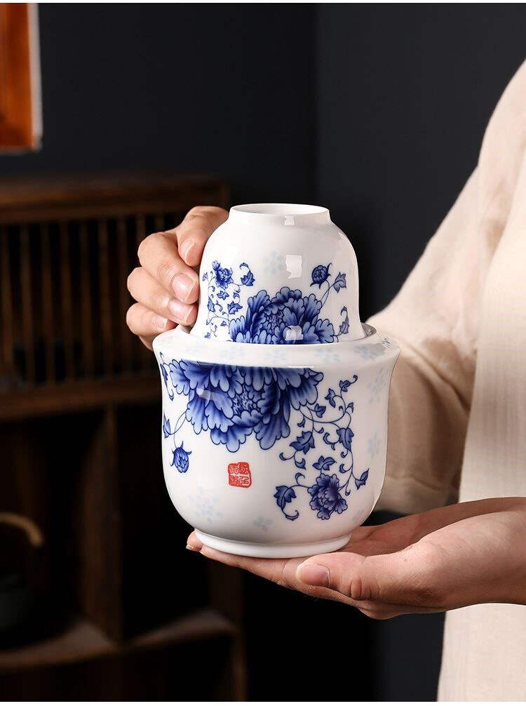 fgacct烫酒壶老式怀旧家用烧酒古风清酒壶黄酒温酒壶温酒器陶瓷酒具二