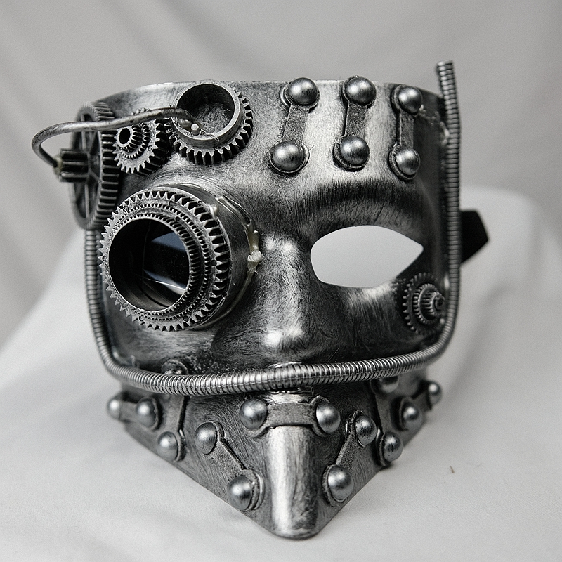 流彗 机械飞升机械飞升圣节游戏科幻cos朋克面具抖音网红同款派对氛围