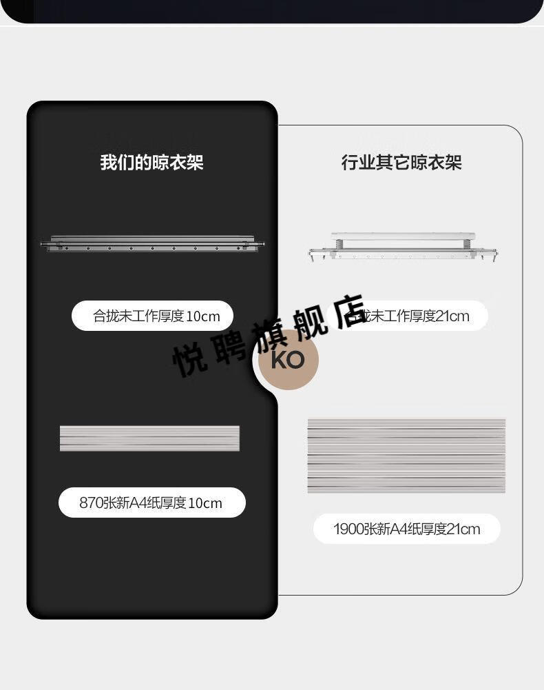 小米mi生态适用米家app隐形电动晾衣架智能遥控升降杆阳台嵌入式自动