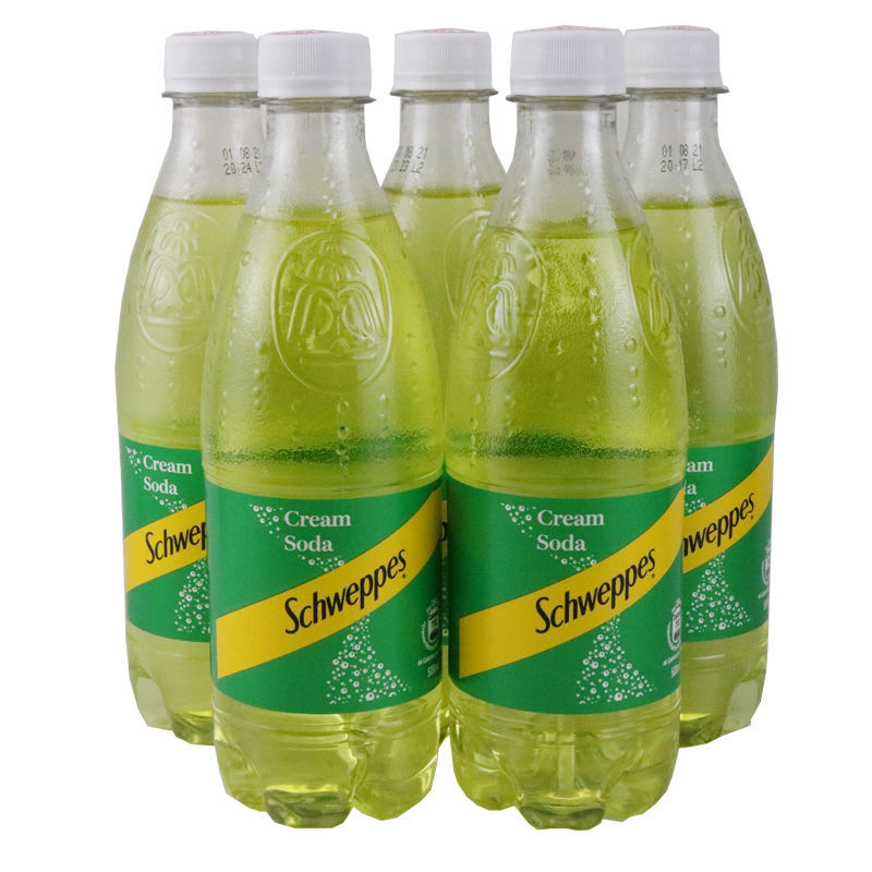 玉泉忌廉 l香港进口饮料玉泉忌廉汽水苏打水奶油味汽水港版饮料 5瓶*5