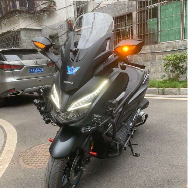 适用本田佛沙nss350改装护杠防摔杠脚踏原车孔位安装大护杠一套