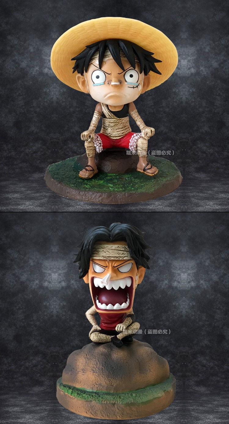 旗舰万代海贼王同款索隆路飞艾斯盲盒pop全套限量版9人q版二次元生日