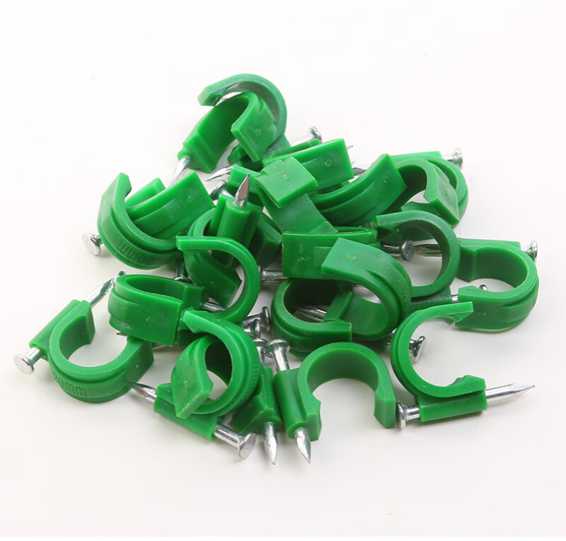 地暖管材料卡丁卡钉25地热管卡固定器204分地暖管卡子钢钉1630钉红色